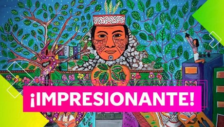 Artista amazónico retrata su visión del coronavirus en cuadros