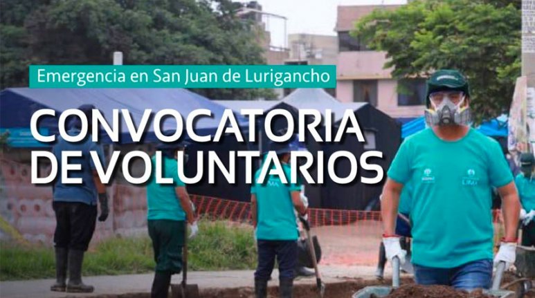 Convocatoria de Voluntarios San Juan de Lurigancho