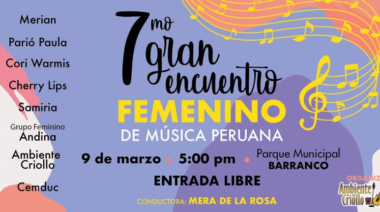 7mo Encuentro Femenino de Música Peruana