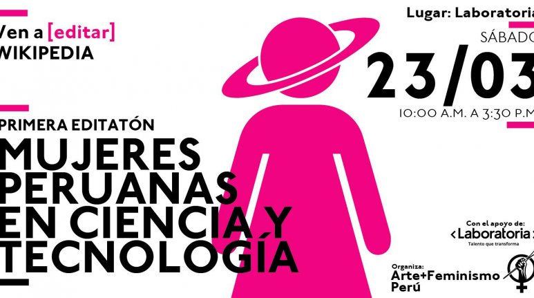 Primera editatón “Mujeres peruanas en ciencia y tecnología”