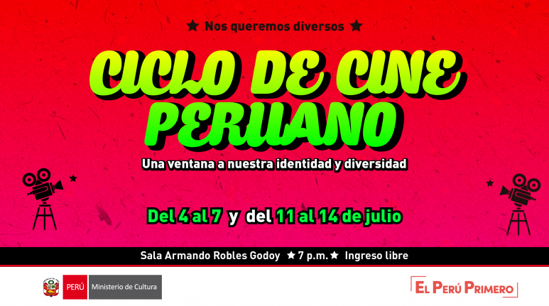 Ministerio de Cultura presentará “Ciclo de Cine Peruano” en la Sala Armando Robles Godoy