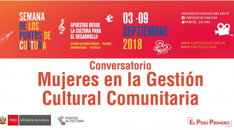 Conversatorio Mujeres en la Gestión Cultural Comunitaria