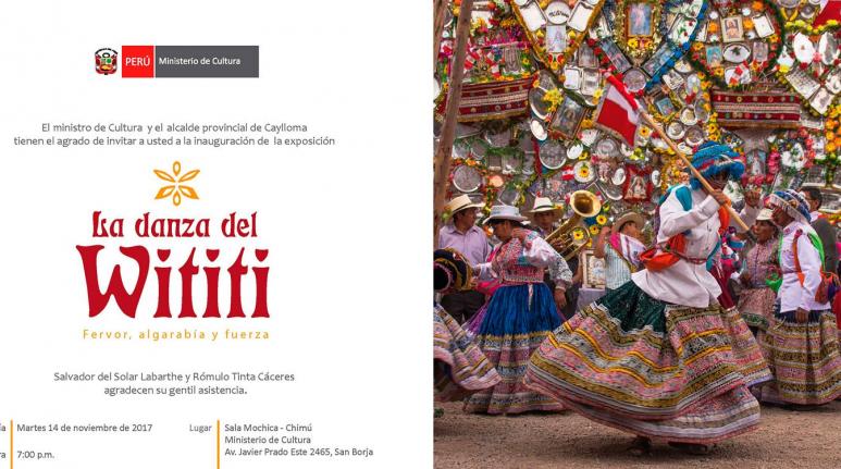 Inauguración exposición la danza del wititi del Valle del Colca