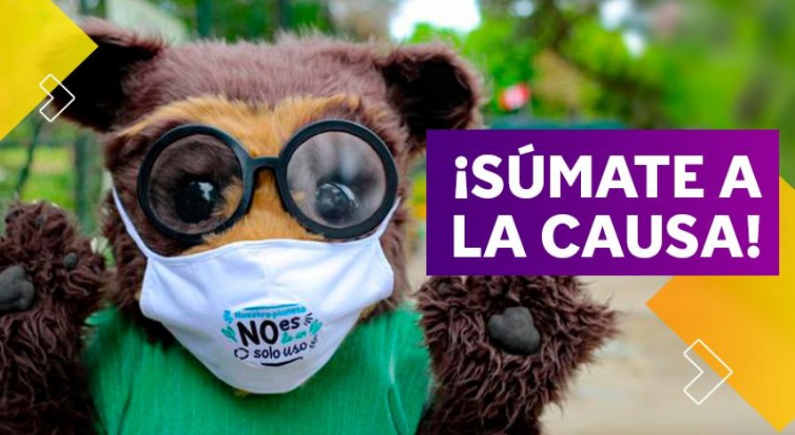 Nono, el oso de anteojos peruano se une a la campaña.