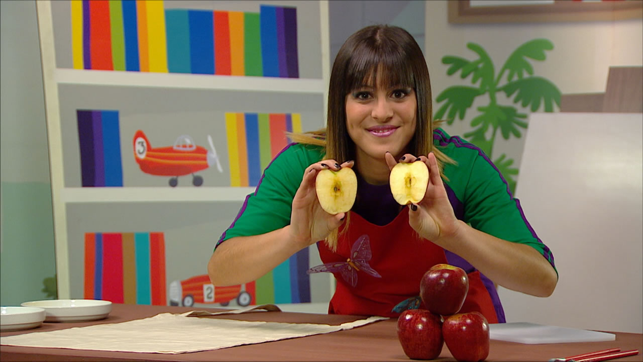 Pintando con manzanas